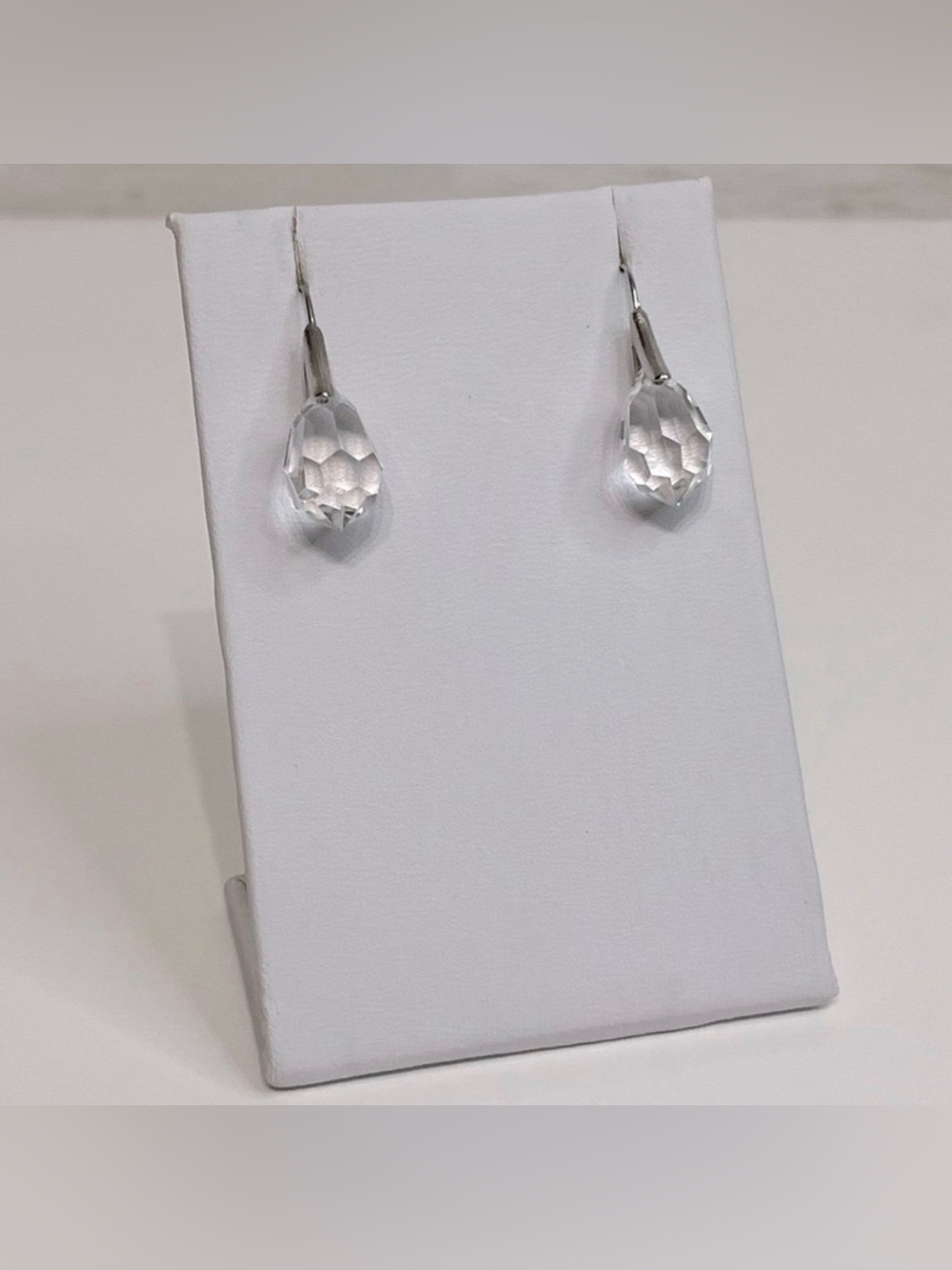 NEW Sparkling Clear Crystal Drop Earrings